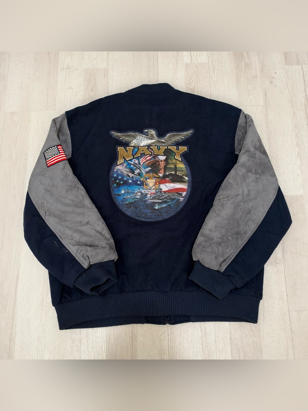 The Bradford Exchange United States Navy Bomber Jacket Size XL